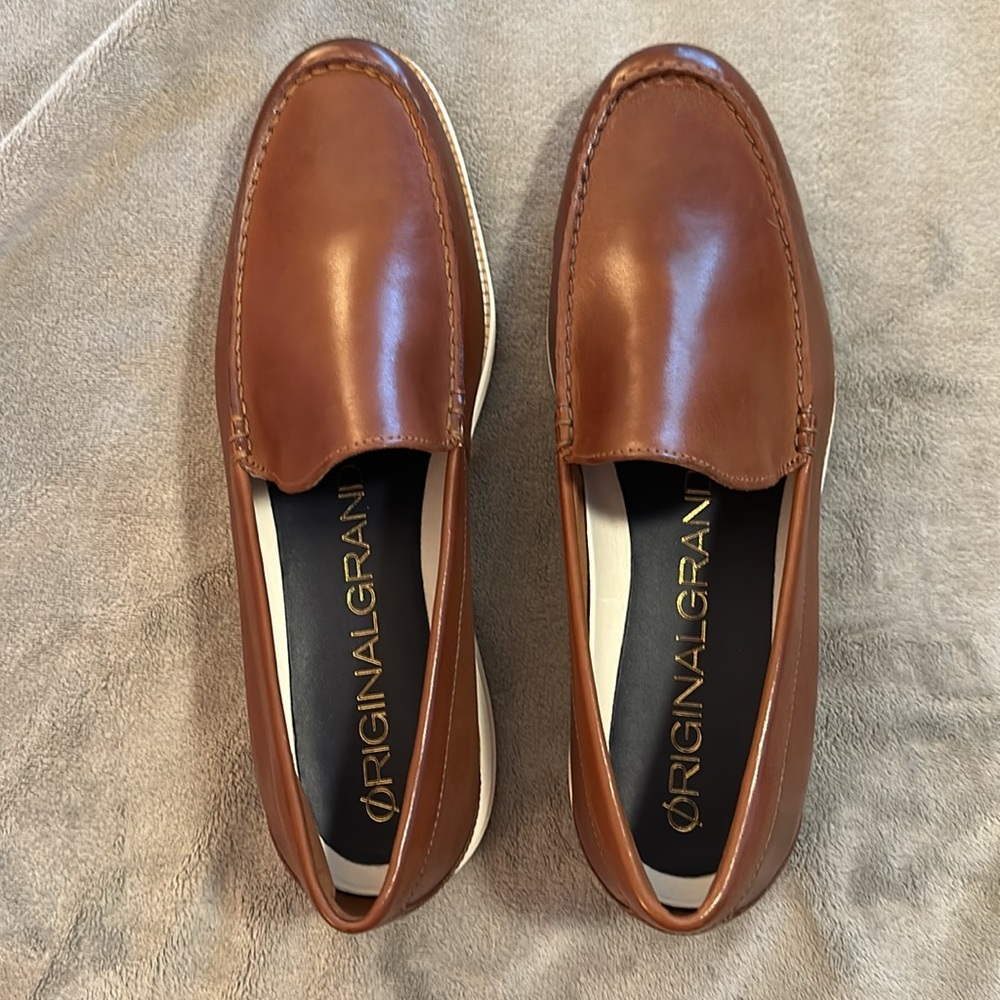 Cole Haan Men’s Original Grand Venetian Brown Leather Loafers